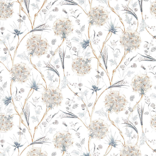 ZOFFANY Wallichi Wallpaper Contemporary, Floral Quartz Grey  Digital Printed Wallpaper - ZIND313117
