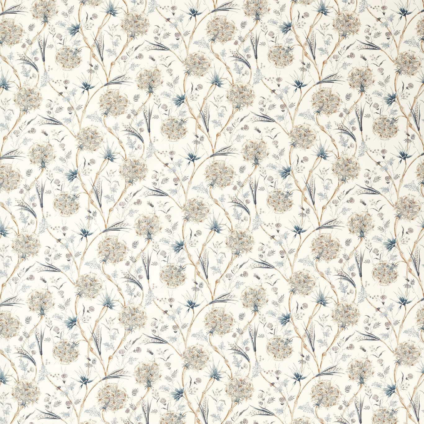 ZOFFANY Wallichi Fabric Contemporary, Floral Quartz Grey   - ZINF322782