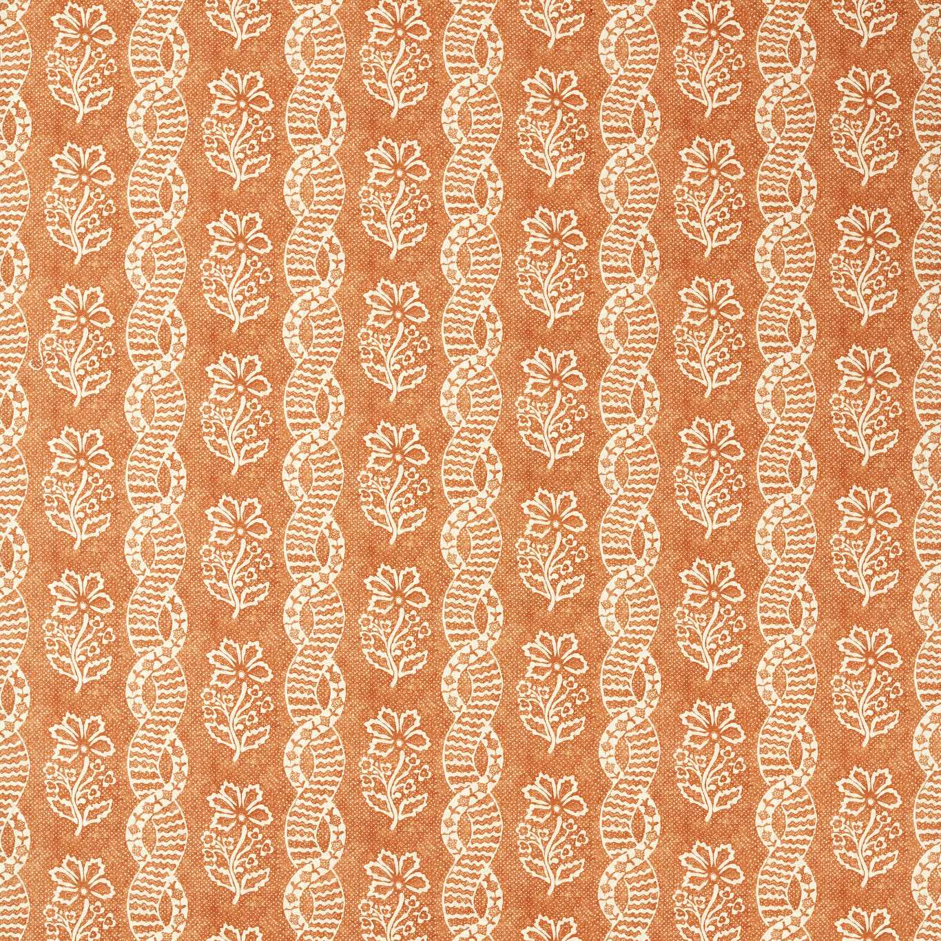 ZOFFANY Dabu Stripe Fabric Abstract , Graphic Amber,Blush   - ZINF322789