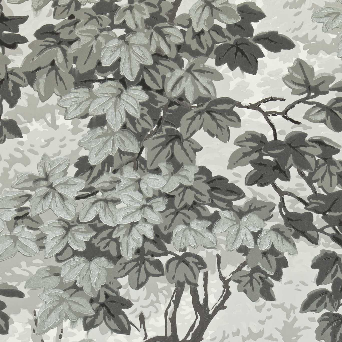 ZOFFANY Richmond Park Wallpaper Leaves , Trees Charcoal  Surflex-Printed Wallpaper - ZINW310059