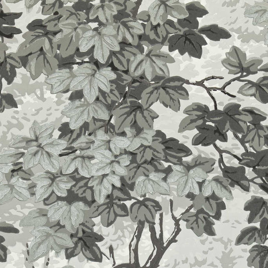 ZOFFANY Richmond Park Wallpaper Leaves , Trees Charcoal  Surflex-Printed Wallpaper - ZINW310059