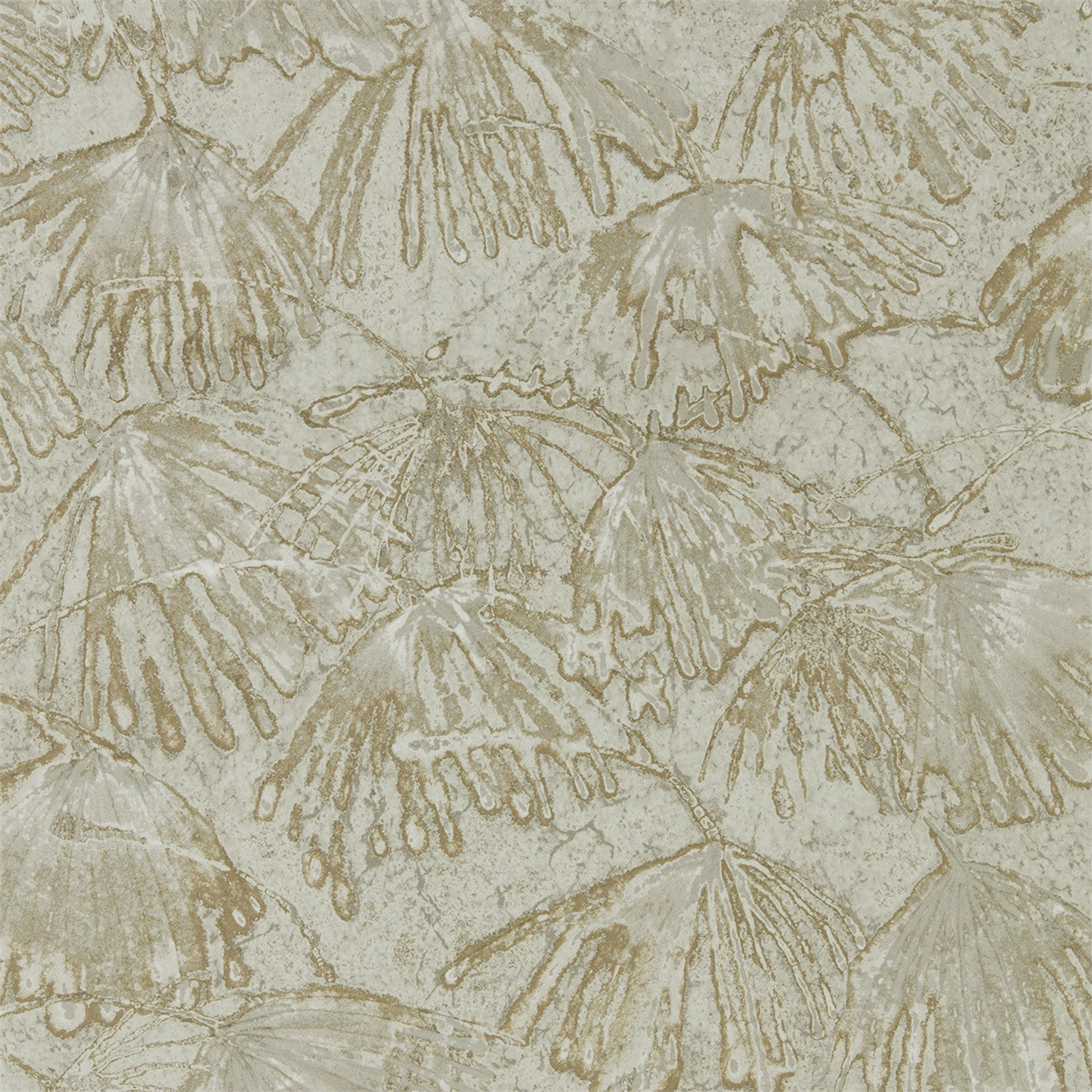 ZOFFANY OUTLET Iliad Wallpaper Contemporary Floral Antique Bronze   - ZKEM312633