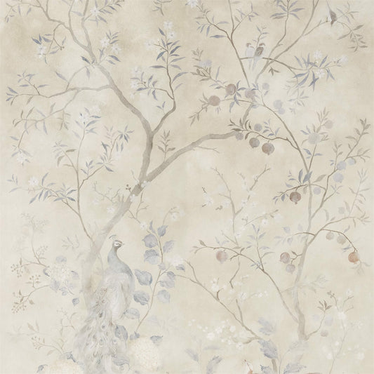 ZOFFANY Rotherby Wallpaper Birds Indienne  50% Cellulose 30% Polyester 20% Mica Non Woven Paper Backing - ZKEM312660