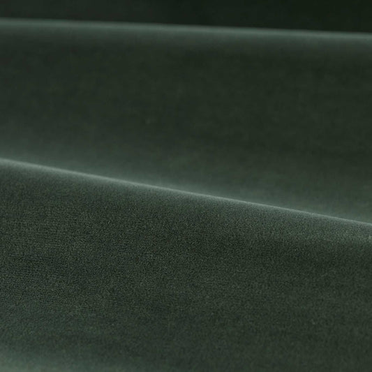 ZOFFANY Cotton Velvet Performance Fabric Plains , Textures Green Slate   - ZL4X333453