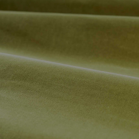 ZOFFANY Cotton Velvet Performance Fabric Plains , Textures Olive   - ZL4X333507