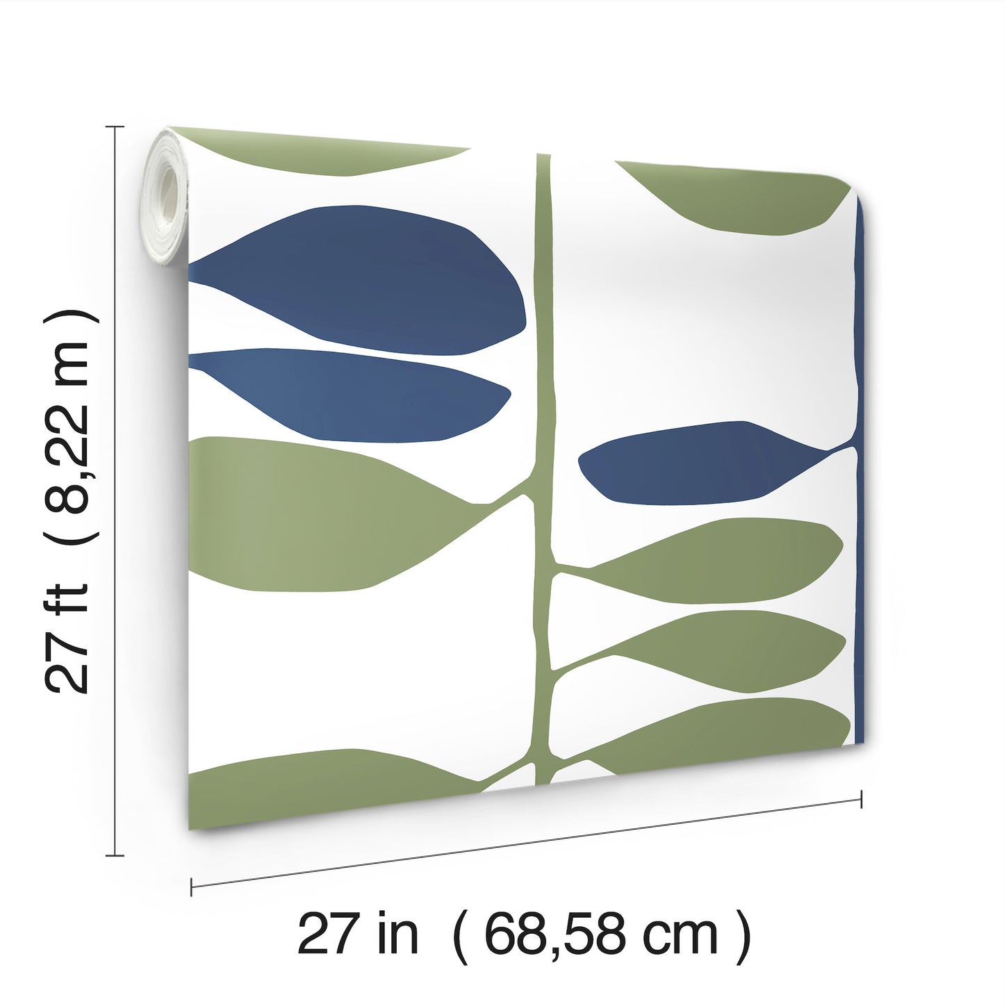 York Wallcoverings Artisan Studio Sculpted Vines Alpine and Ultramarine Wallpaper Modern Botanical Greens   - ZM2801