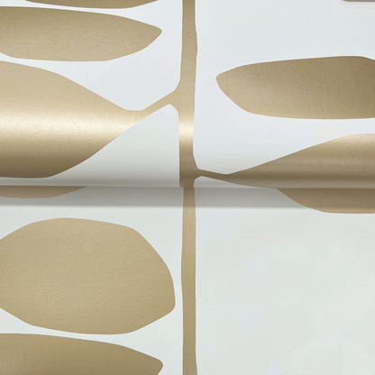 York Wallcoverings Artisan Studio Sculpted Vines Gold Wallpaper Modern Botanical Metallics   - ZM2803