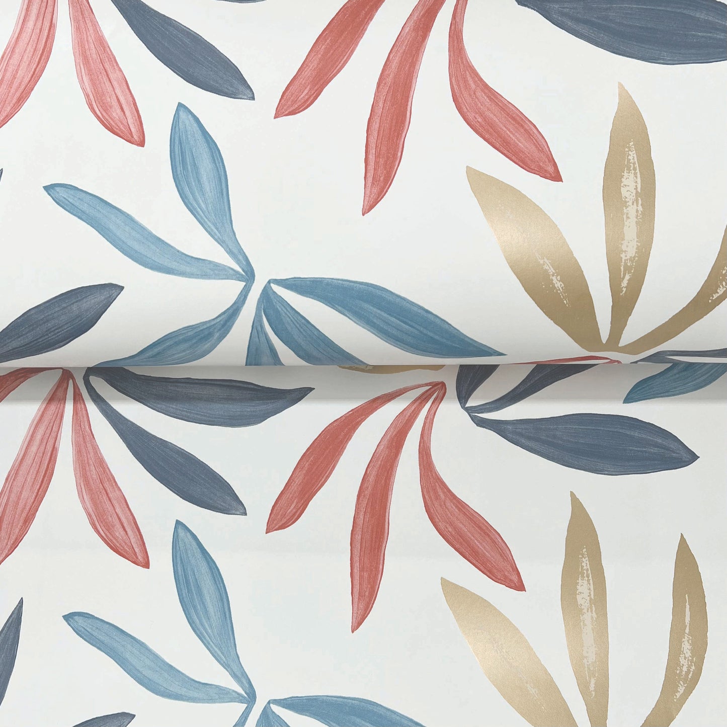 York Wallcoverings Artisan Studio Little Garden Multicolor Wallpaper Bohemian Tropical Blues   - ZM2811