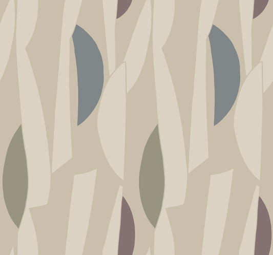 York Wallcoverings Artisan Studio Balance Jewel Wallpaper Transitional Geometrics Beiges   - ZM2821