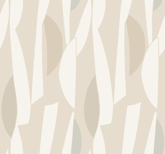 York Wallcoverings Artisan Studio Balance Nude Wallpaper Transitional Geometrics Beiges   - ZM2822