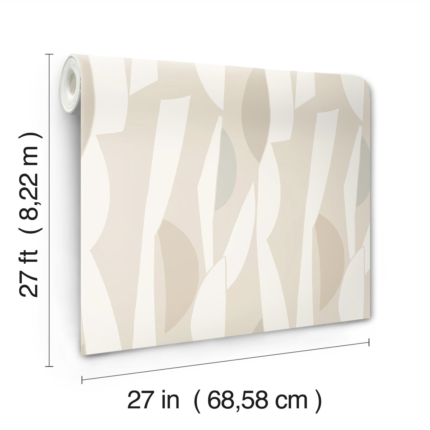 York Wallcoverings Artisan Studio Balance Nude Wallpaper Transitional Geometrics Beiges   - ZM2822