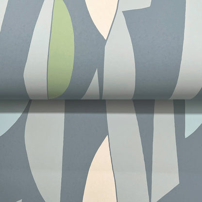 York Wallcoverings Artisan Studio Balance Mineral Wallpaper Transitional Geometrics Blues   - ZM2823