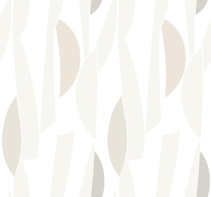 York Wallcoverings Artisan Studio Balance Gesso Wallpaper Transitional Geometrics Whites and Off-Whites   - ZM2824