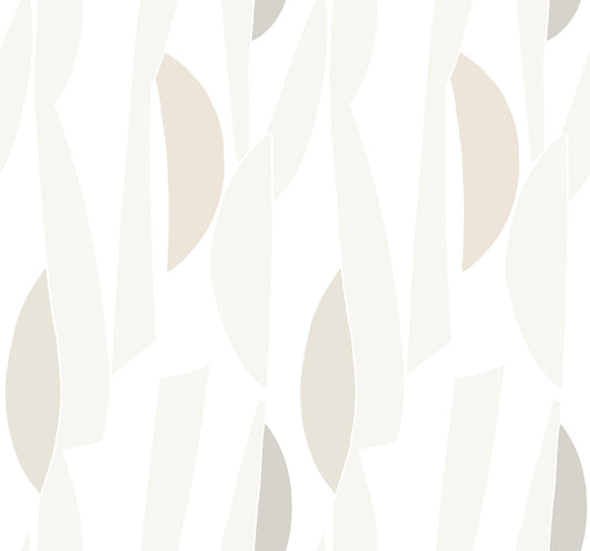 York Wallcoverings Artisan Studio Balance Gesso Wallpaper Transitional Geometrics Whites and Off-Whites   - ZM2824