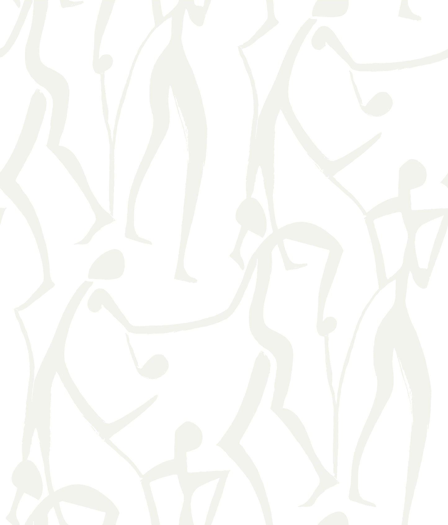 York Wallcoverings Artisan Studio Joyful Dancers Pearl Wallpaper Modern Bohemian Metallics   - ZM2833