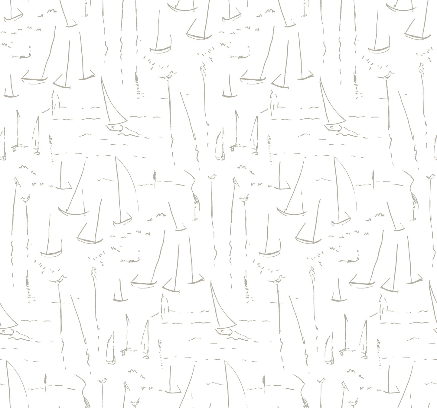 York Wallcoverings Artisan Studio Vermillion Coast Silver Wallpaper Nautical Nautical Metallics   - ZM2844