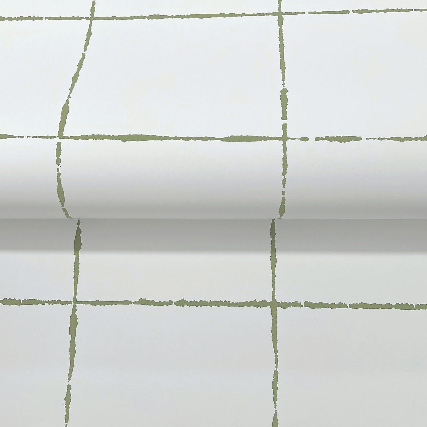 York Wallcoverings Artisan Studio La Vitre Plaid Leaf Wallpaper Modern Geometrics Greens   - ZM2852