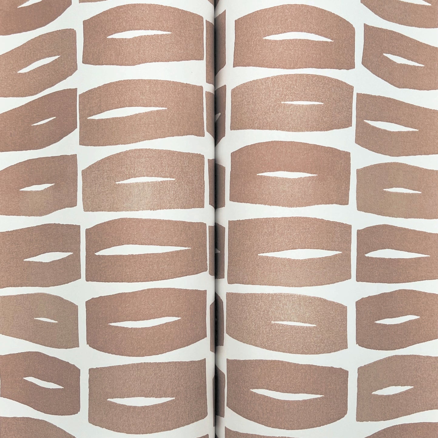 York Wallcoverings Artisan Studio Modernist Motif Terracotta Wallpaper Modern Geometrics Reds   - ZM2861