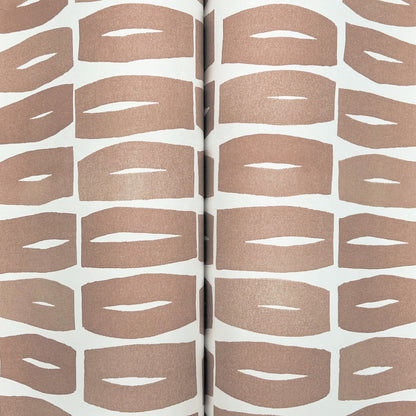 York Wallcoverings Artisan Studio Modernist Motif Terracotta Wallpaper Modern Geometrics Reds   - ZM2861