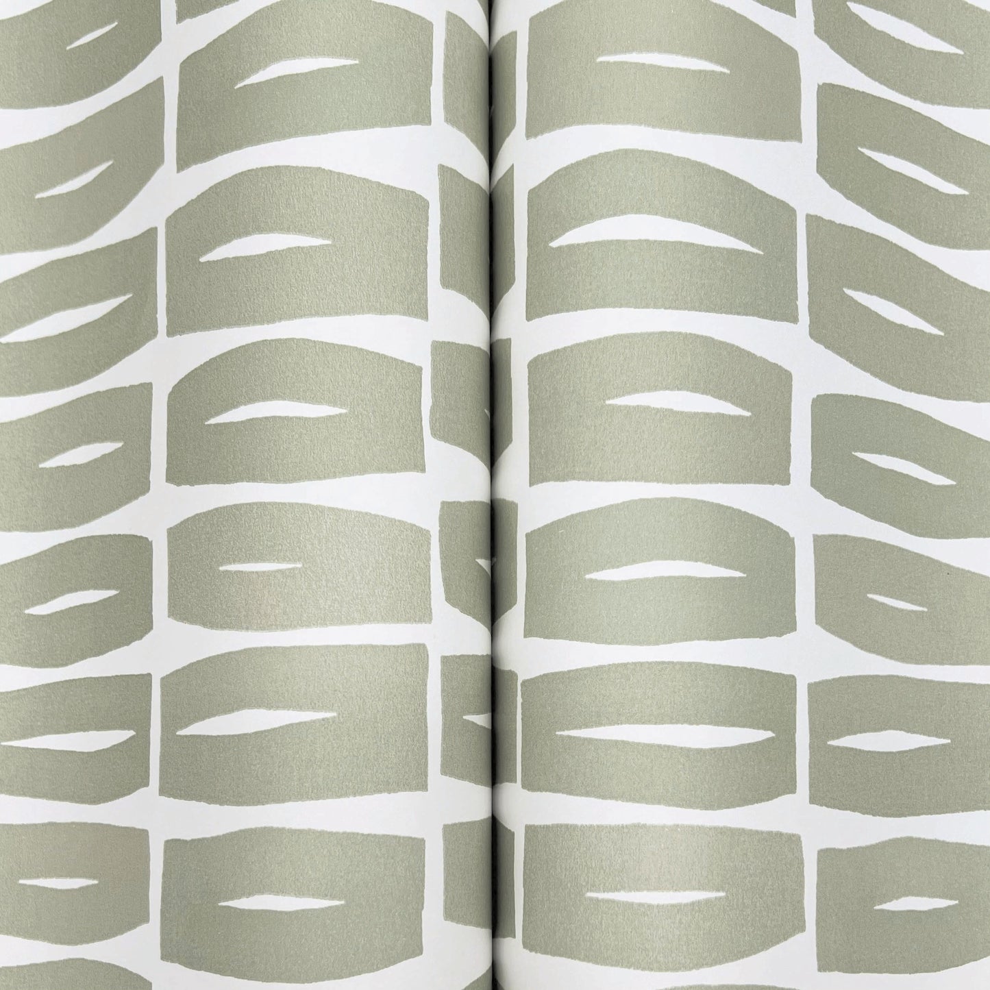 York Wallcoverings Artisan Studio Modernist Motif Leaf Wallpaper Modern Geometrics Greens   - ZM2862