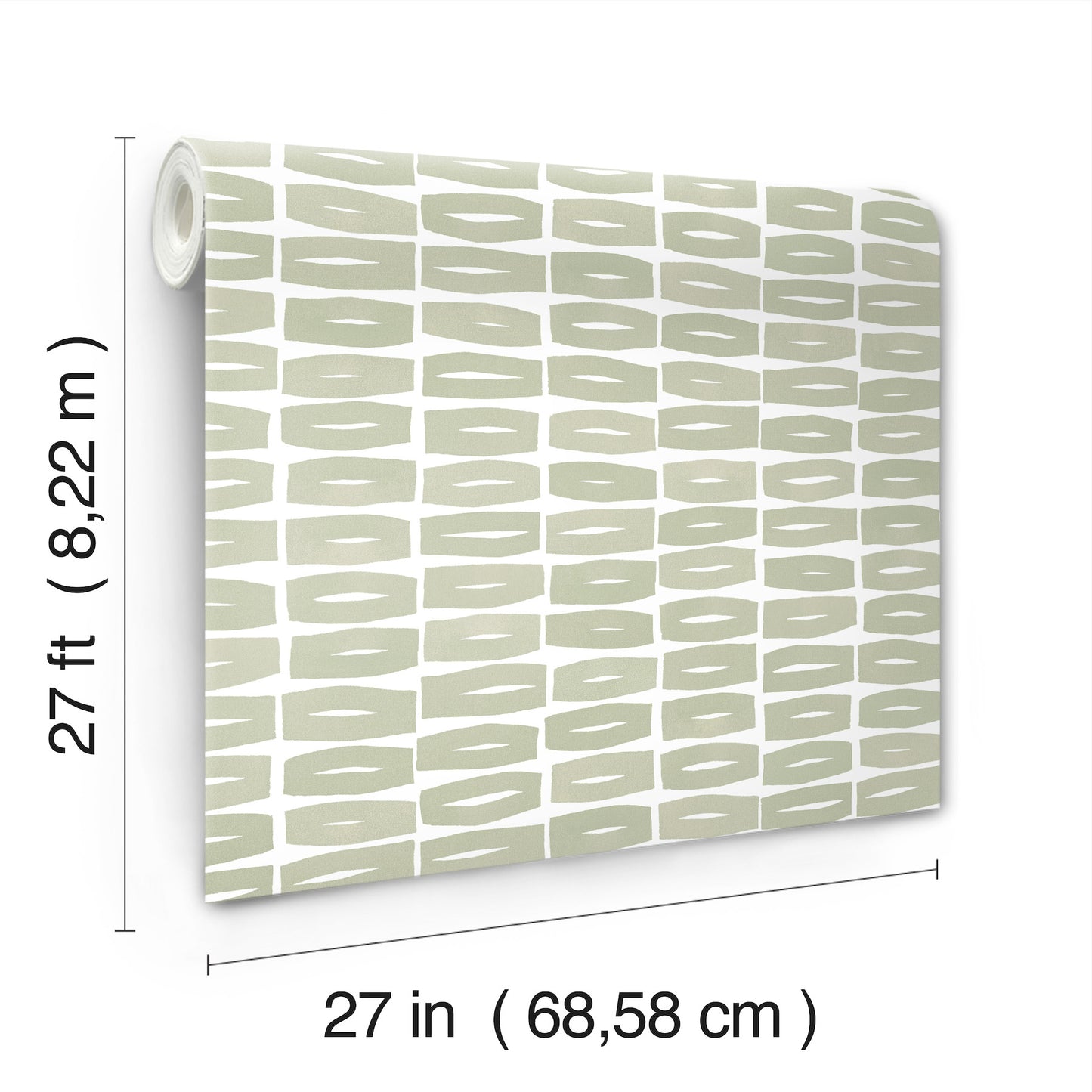 York Wallcoverings Artisan Studio Modernist Motif Leaf Wallpaper Modern Geometrics Greens   - ZM2862
