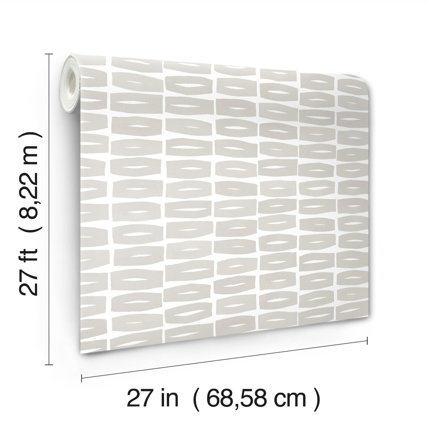 York Wallcoverings Artisan Studio Modernist Motif Lichen Grey Wallpaper Modern Geometrics Greys   - ZM2863