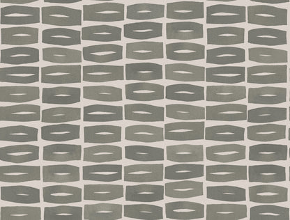 York Wallcoverings Artisan Studio Modernist Motif Carbon Black Wallpaper Modern Geometrics Greys   - ZM2865