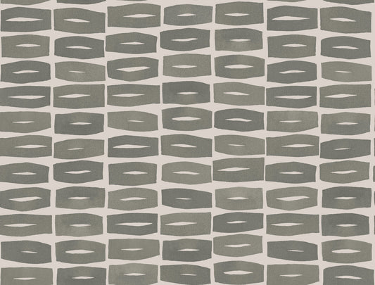 York Wallcoverings Artisan Studio Modernist Motif Carbon Black Wallpaper Modern Geometrics Greys   - ZM2865