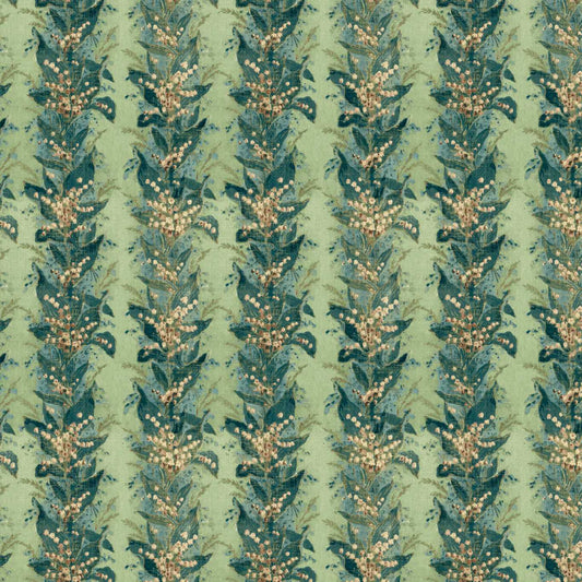 ZOFFANY Lily Stripe Stripes  Archive Green   - ZOF0251-01