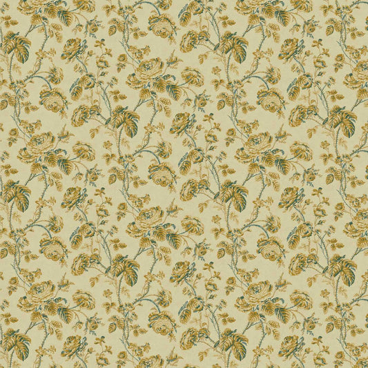 ZOFFANY Thorny Vine Floral  Silk Yellow   - ZOF0253-04