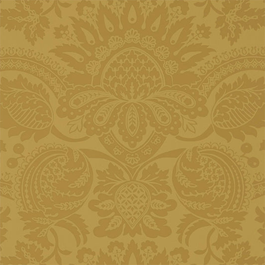 ZOFFANY Pomegranate  Wallpaper Damasks Tigers Eye  Rotary Wide Width Printed Wallpaper - ZPAL312692