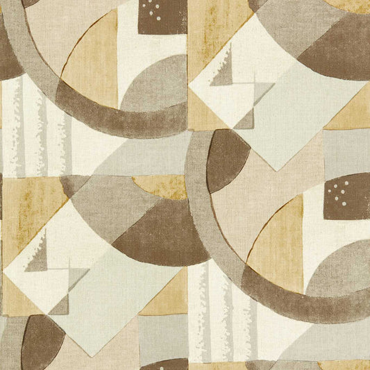 ZOFFANY Abstract 1928 Wallpaper Abstract , Graphic Taupe  Gravure Wide Width Vinyl - ZRHW312889