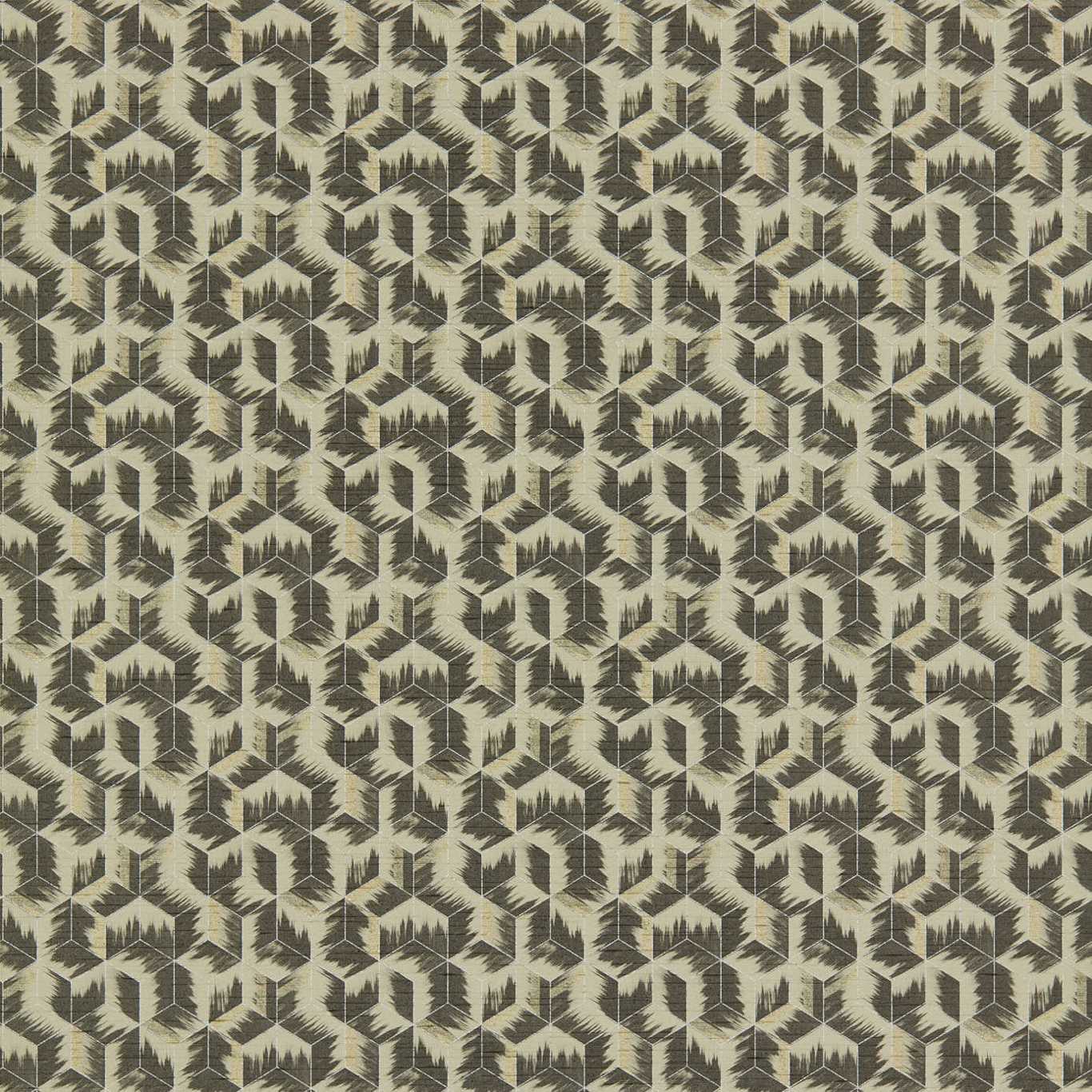 ZOFFANY Tumbling Blocks Wallpaper Geometric Stone  Gravure Wide Width Vinyl - ZRHW312892