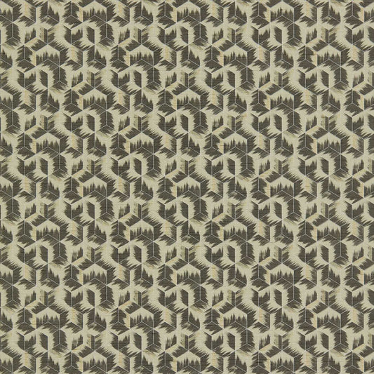 ZOFFANY Tumbling Blocks Wallpaper Geometric Stone  Gravure Wide Width Vinyl - ZRHW312892