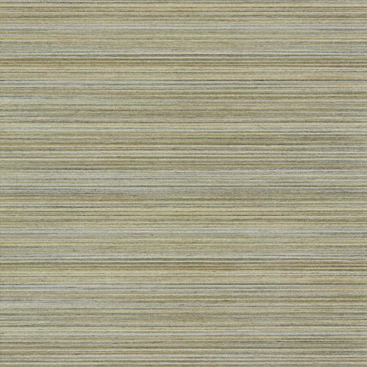 ZOFFANY Spun Silk Wallpaper Stripes Antique Bronze  Gravure Wide Width Vinyl - ZRHW312897