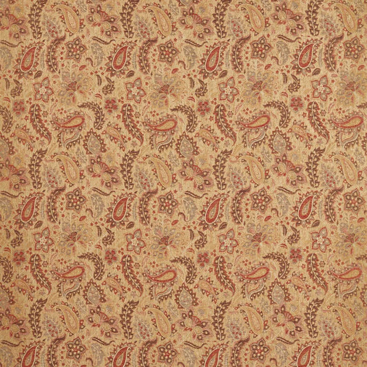 ZOFFANY Caserta Paisley Fabric Abstract , Graphic Antique Gold   - ZRTX333538
