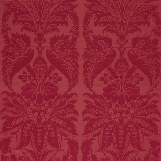 ZOFFANY Clandon Damask Fabric Damask Cinnabar   - ZSUF333379