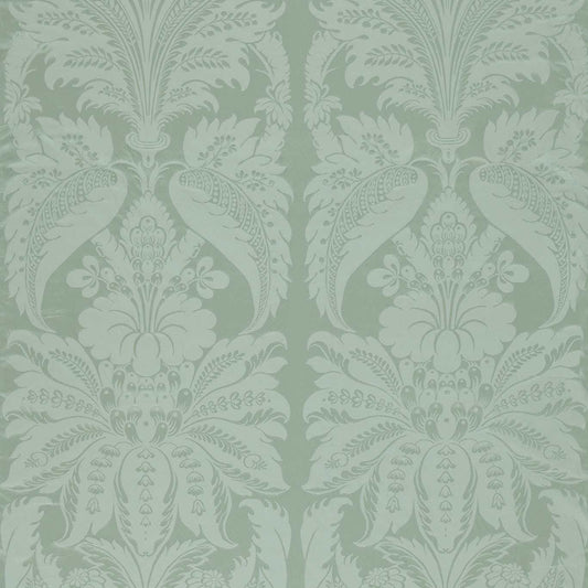 ZOFFANY Clandon Damask Fabric Damask Eau de Nil   - ZSUF333380