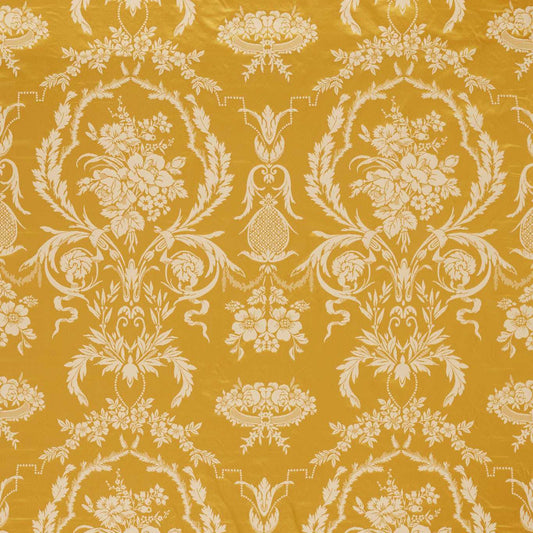 ZOFFANY Arabesque Silk Fabric Damask Tigers Eye   - ZSUF333388