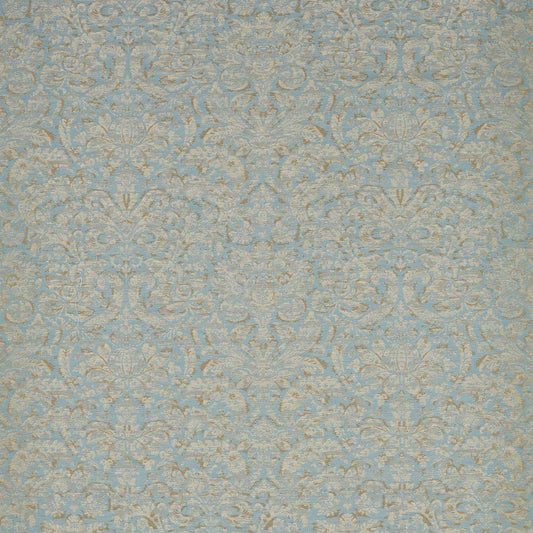 ZOFFANY Knole Damask Fabric Damask Stockholm Blue   - ZSUF333392