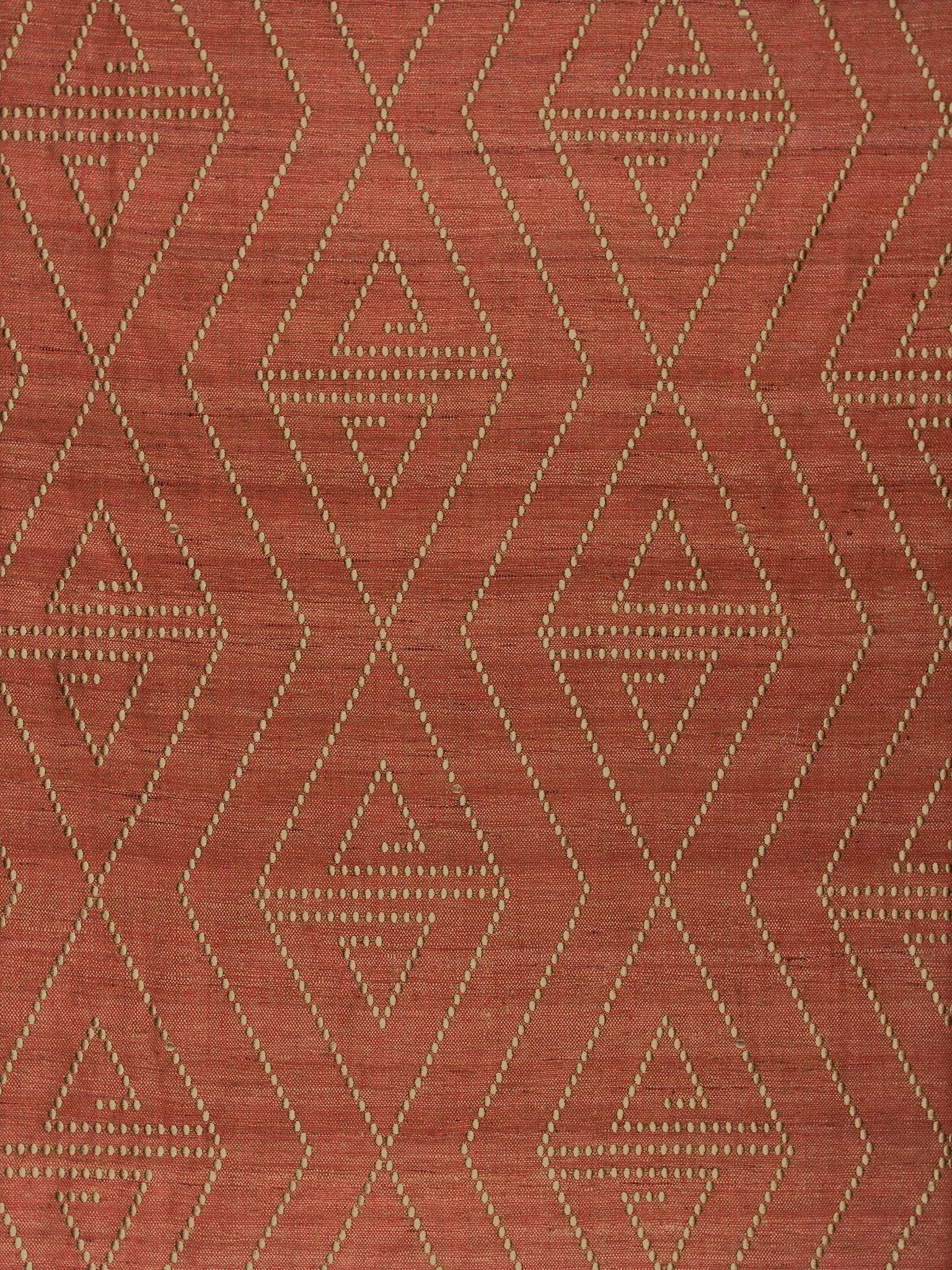 SCALAMANDRE  TORQUAY FABRIC TOMATO   - ZS 00218068