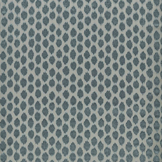 ZOFFANY Ikat Spot Fabric Spots Blue Stone   - ZTAC333256