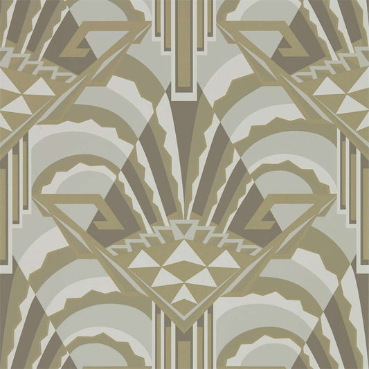 ZOFFANY Conway Wallpaper Geometric Pearl  Rotary Wide Width Printed Wallpaper - ZTOT312746