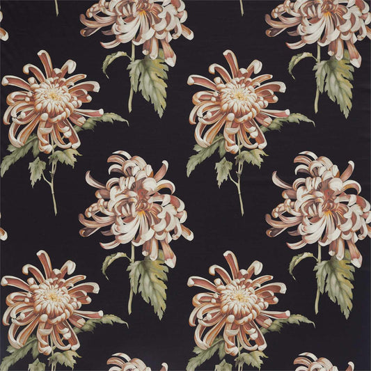 ZOFFANY Evelyn Fabric Classic Floral Koi,Vine Black   - ZTOT322643