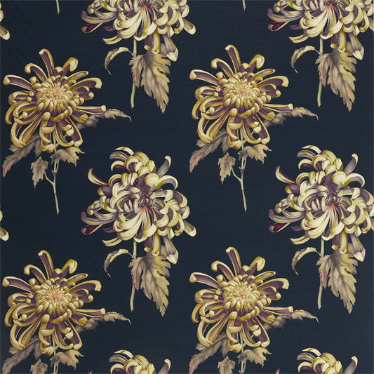 ZOFFANY Evelyn Fabric Classic Floral Tigers Eye,Ink   - ZTOT322644