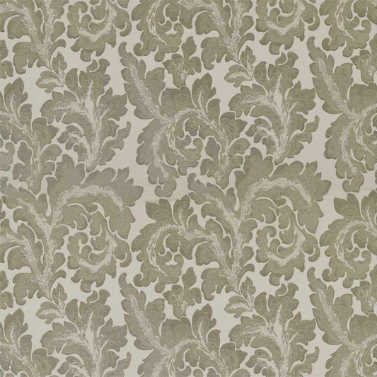 ZOFFANY Acantha Silk Fabric Damasks Grey Pearl   - ZTOT332877