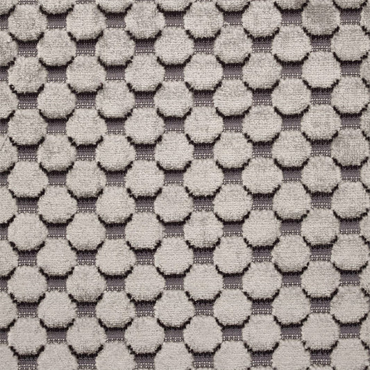 ZOFFANY Tespi Spot Fabric Spots Pewter,Silver   - ZTSV332172