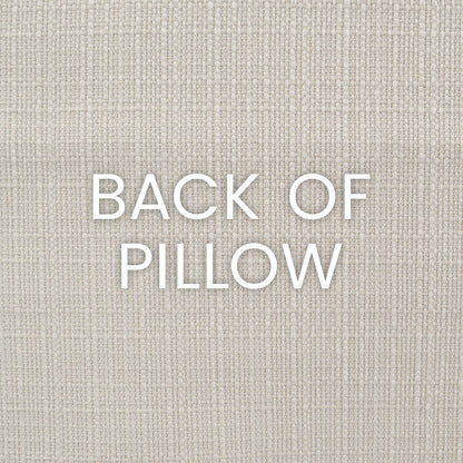 D.V. KAP HOME   24" x 24" Mati Linen Pillow - Smoke Band / Ribbon    - 3420-S-2424