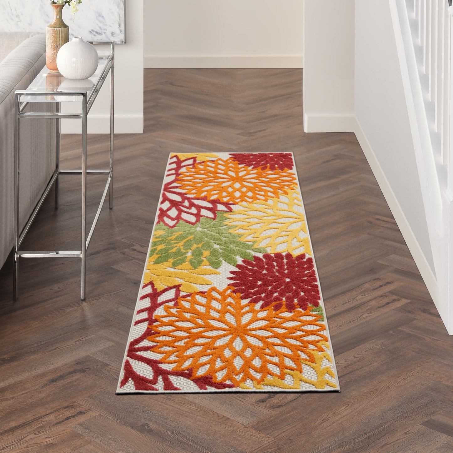Nourison Rugs Nourison Home   Tropical 8' Runner    - 099446826886