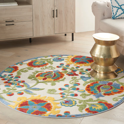 Nourison Rugs Nourison Home   Farmhouse 4' X Round    - 099446827487